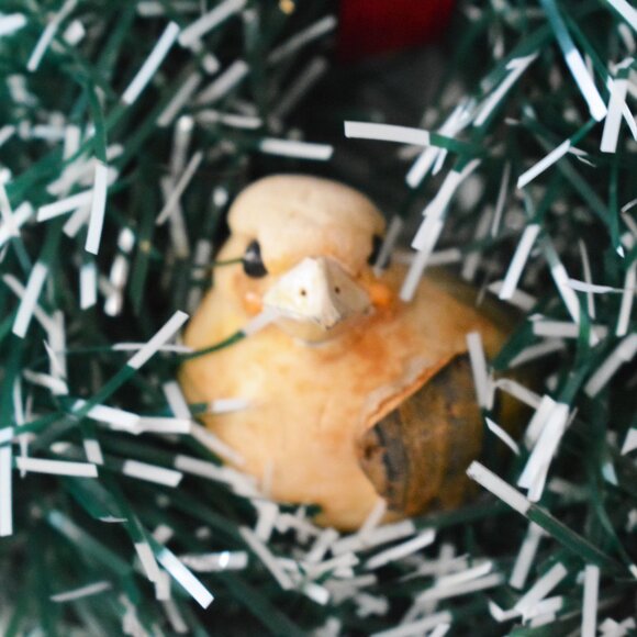 Christmas Wreath Bird Nest Ornament Handmade Christmas Decor - Picture 2 of 3